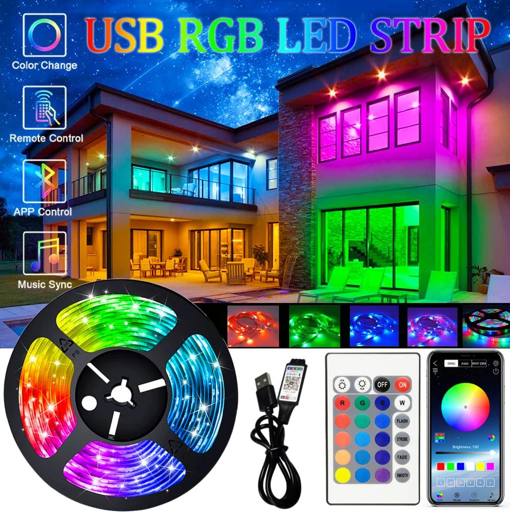 USB LED Ʈ , RGB 3528   ,  ̿ , Ž  , 1-30m